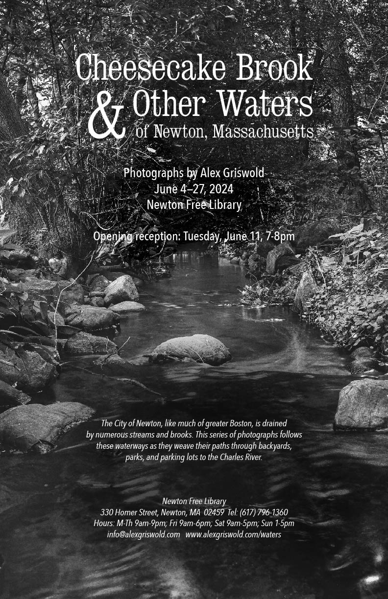 Cheesecake Brook and Other Waters of Newton, Massachusetts